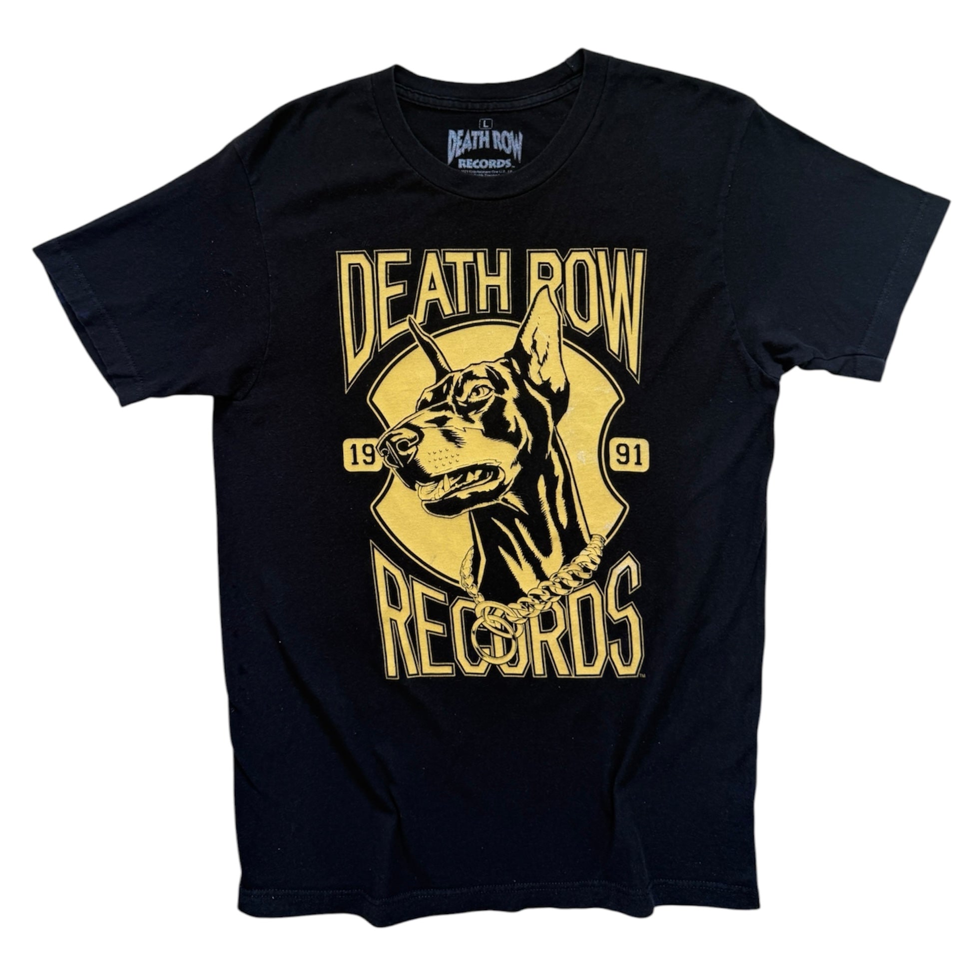 T-Shirt Vintage Death Row Records 1991 Doberman