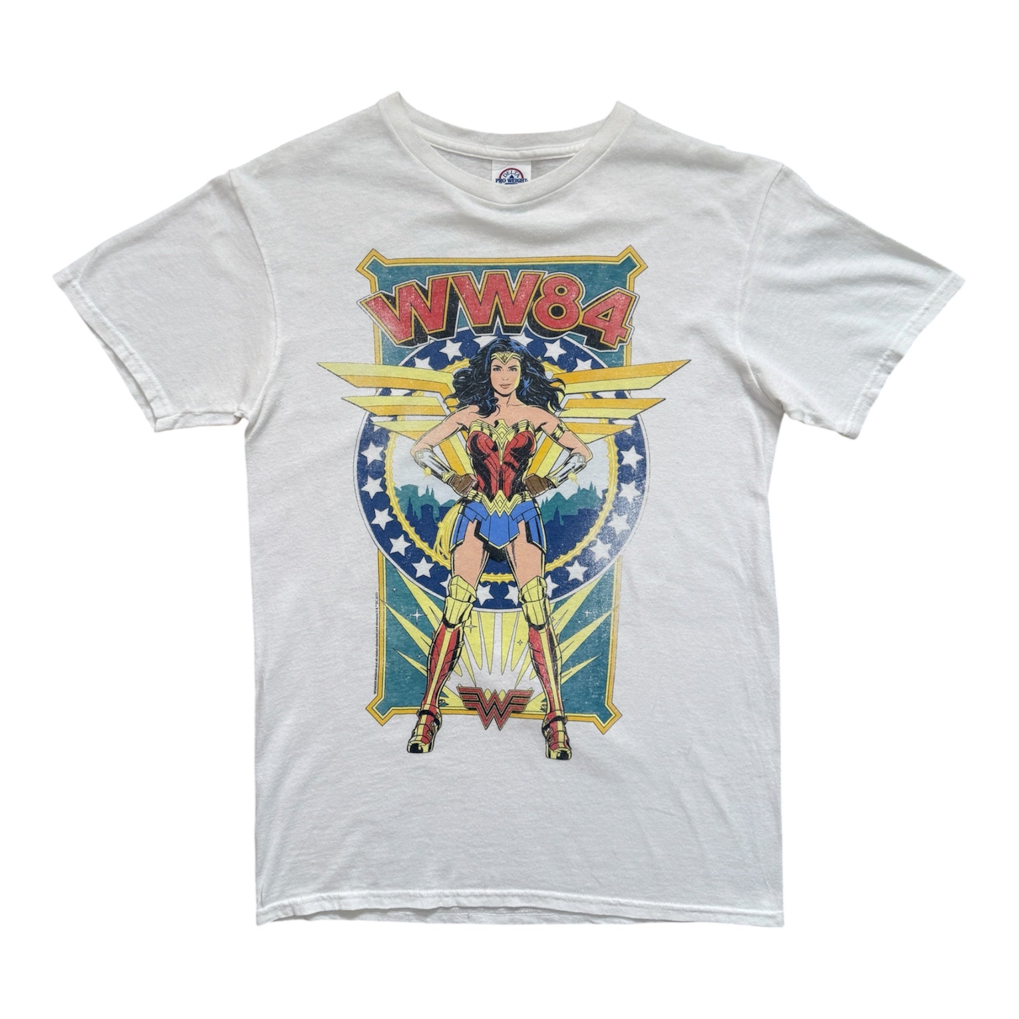 T-Shirt Vintage Wonder Woman WW84 DC Comics Blanc