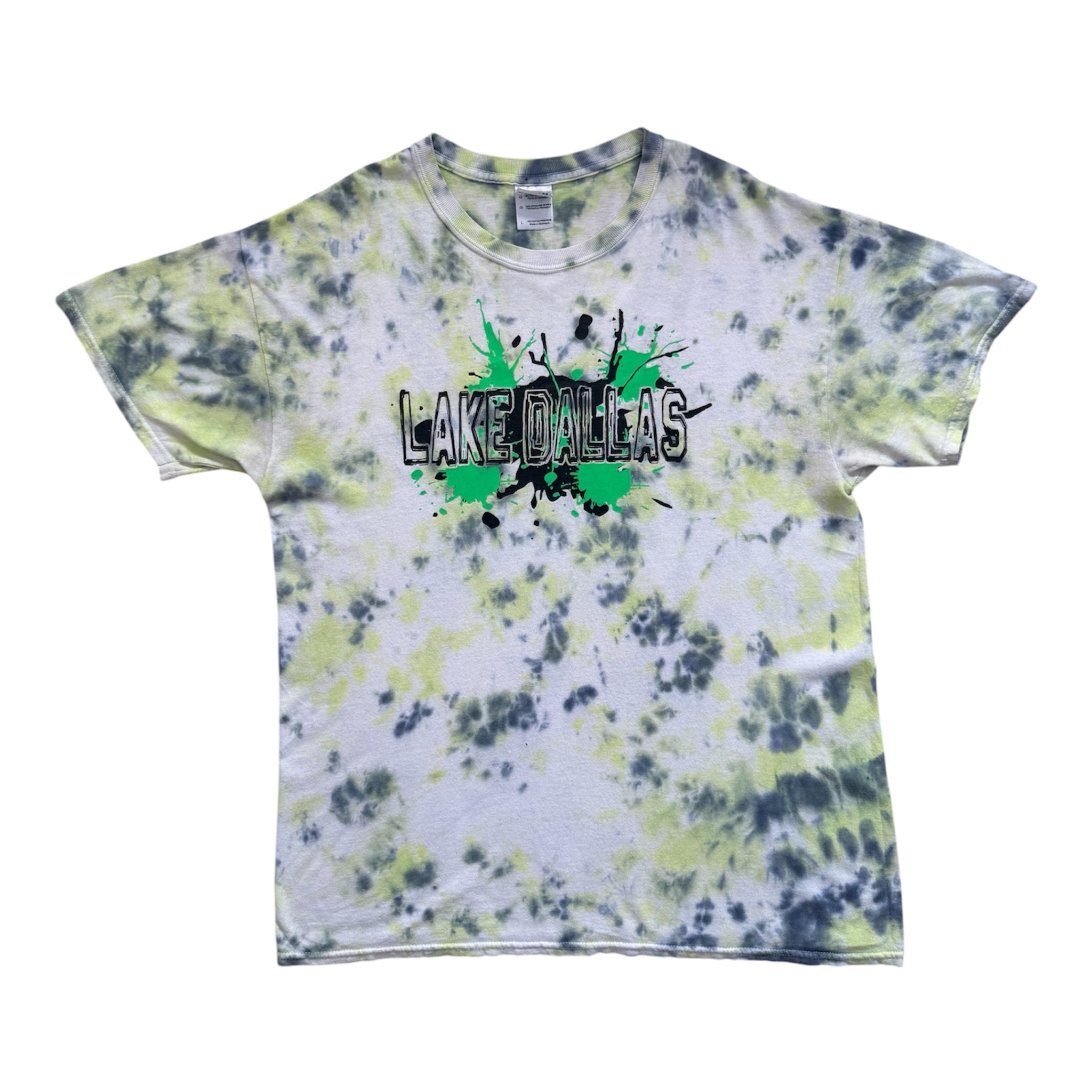 T-Shirt Vintage Lake Dallas Tie-Dye Vert