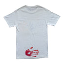 T-Shirt Vintage "Best Mom Hands Down" Fruit of the Loom Blanc