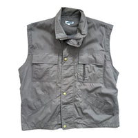 Gilet Vintage Multi-Poches Kaki