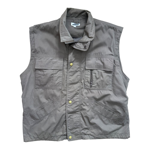 Gilet Vintage Multi-Poches Kaki