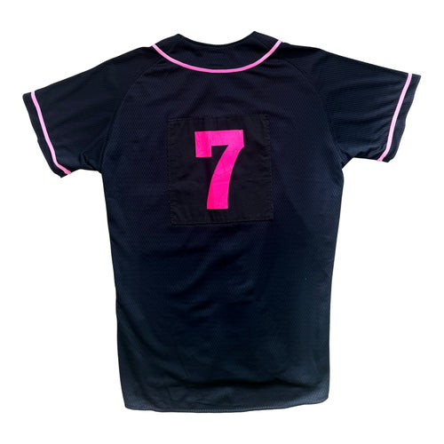 Jersey Baseball Vintage Crest #7 Noir Rose