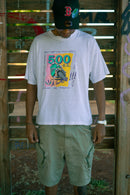 T-Shirt Vintage 500cc Moto GP "À Saco" Blanc