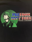 T-Shirt Vintage Freedom Isn't Free Thank A Soldier Manches Longues
