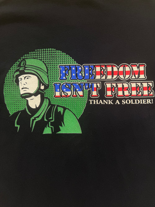T-Shirt Vintage Freedom Isn't Free Thank A Soldier Manches Longues