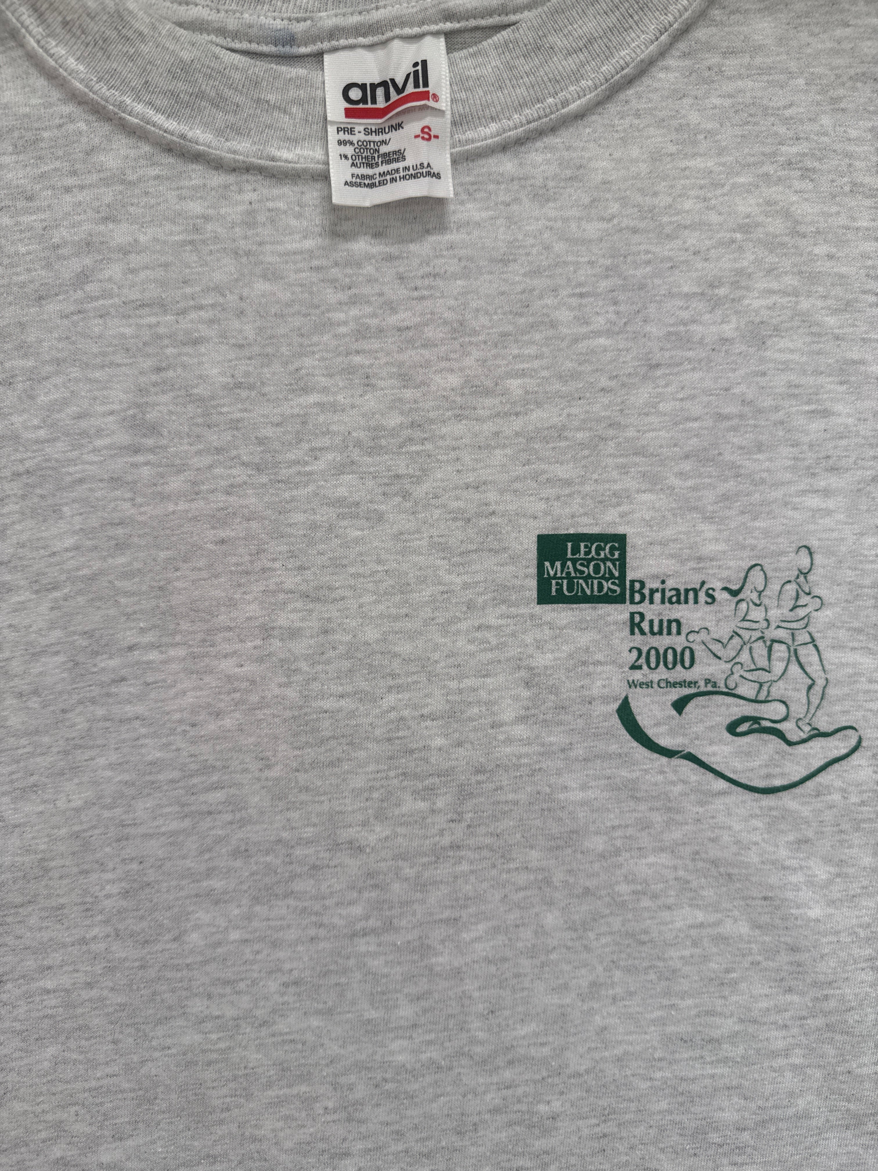 T-Shirt Vintage Legg Mason Funds Brian's Run 2000 Manches Longues