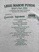 T-Shirt Vintage Legg Mason Funds Brian's Run 2000 Manches Longues