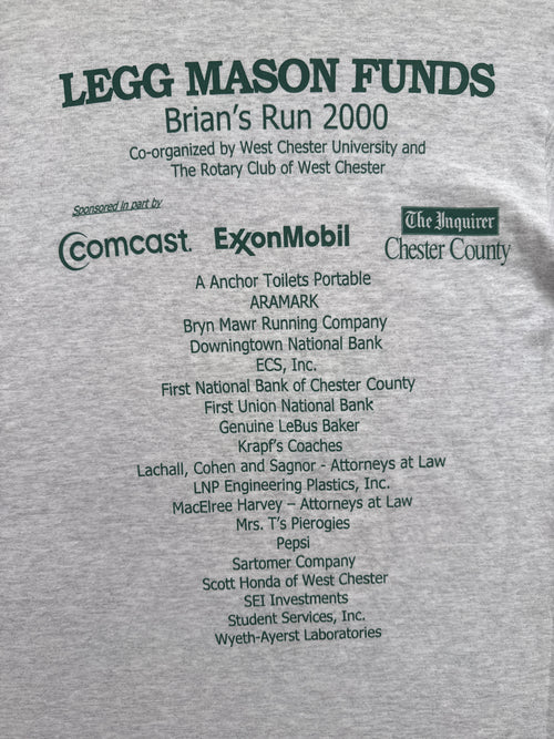 T-Shirt Vintage Legg Mason Funds Brian's Run 2000 Manches Longues