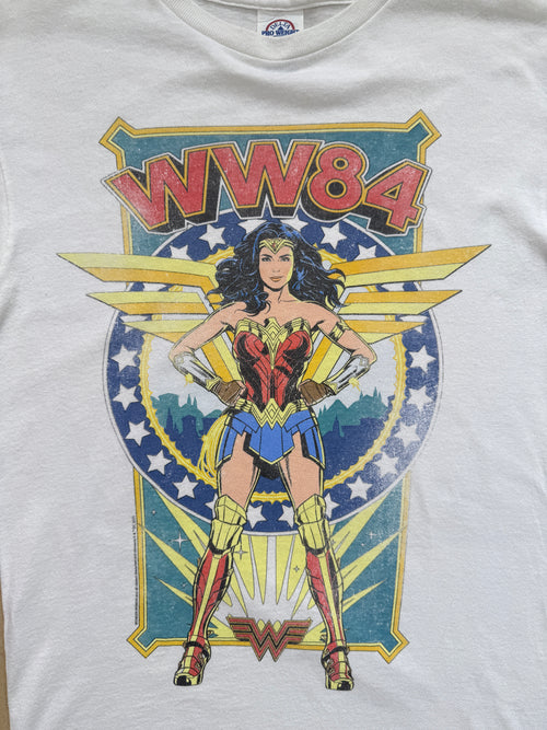 T-Shirt Vintage Wonder Woman WW84 DC Comics Blanc