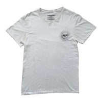 T-Shirt Vintage Chemistry Skull Solaire Psychédélique Blanc