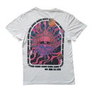 T-Shirt Vintage Chemistry Skull Solaire Psychédélique Blanc