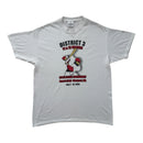 T-Shirt Vintage District 3 Little League Baseball 2004 Blanc