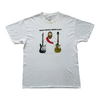 T-Shirt Vintage "What Would Jesus Play?" Blanc