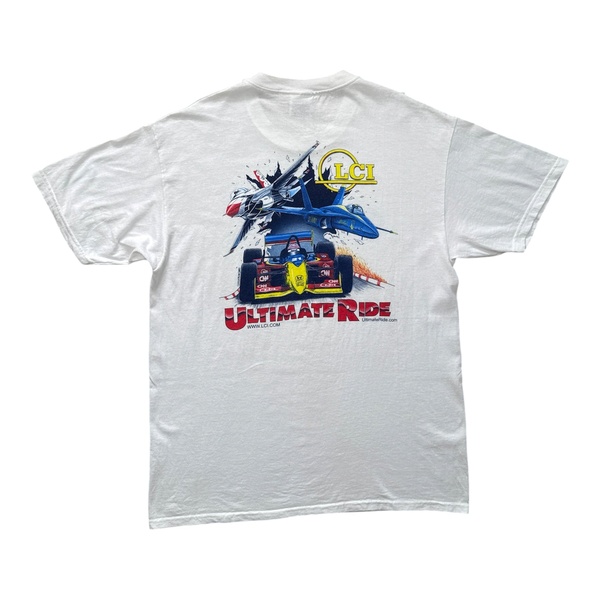 T-Shirt Vintage LCI International "Ultimate Ride" Blanc