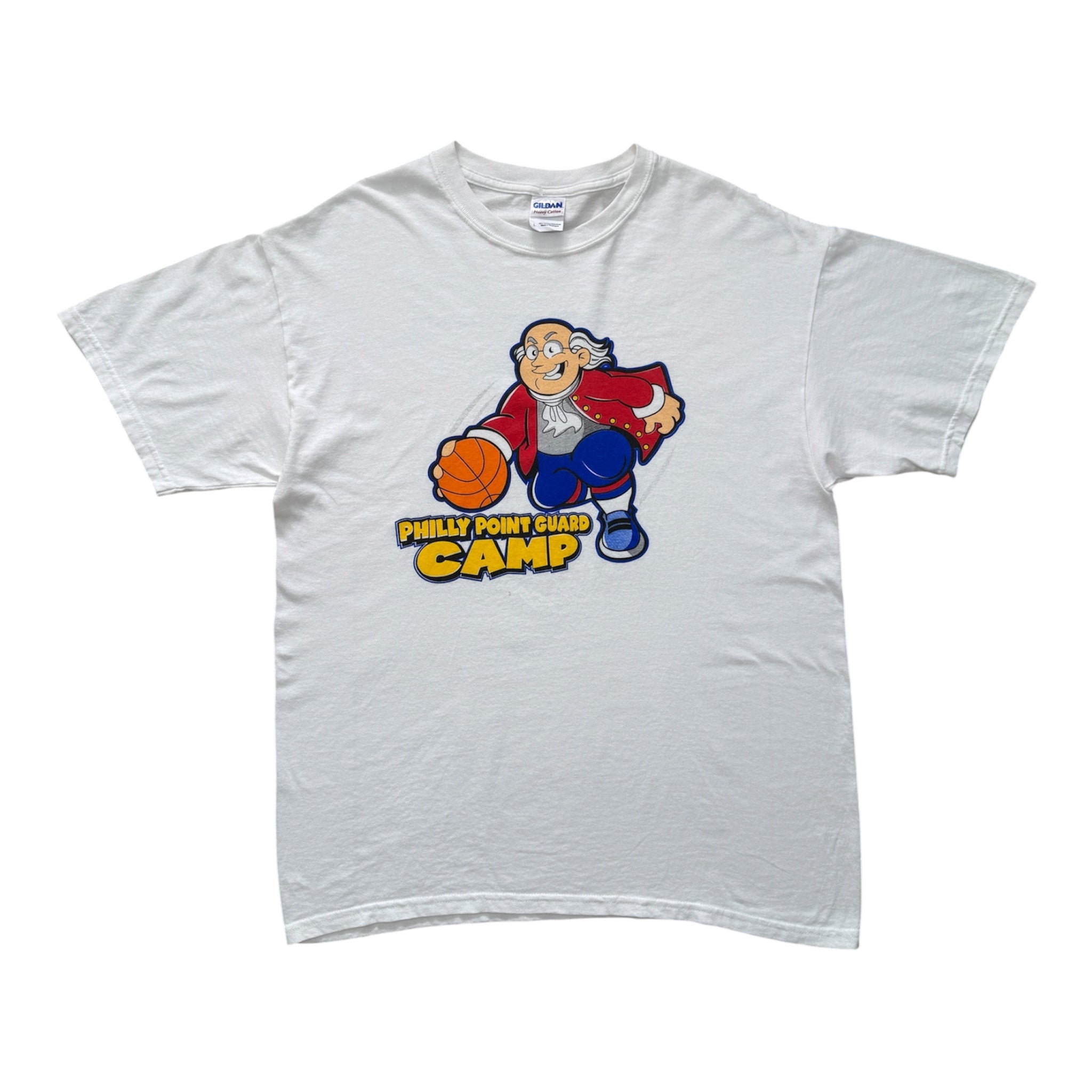 T-Shirt Vintage Philly Point Guard Camp Basketball Blanc