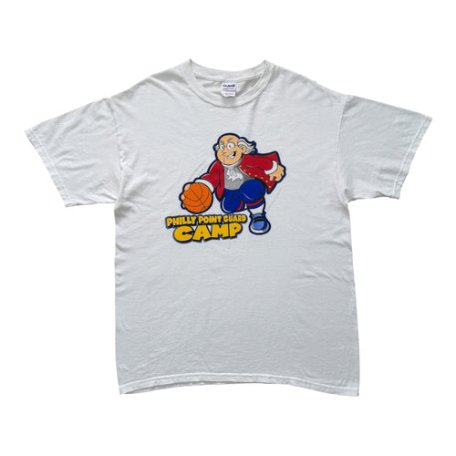 T-Shirt Vintage Philly Point Guard Camp Basketball Blanc
