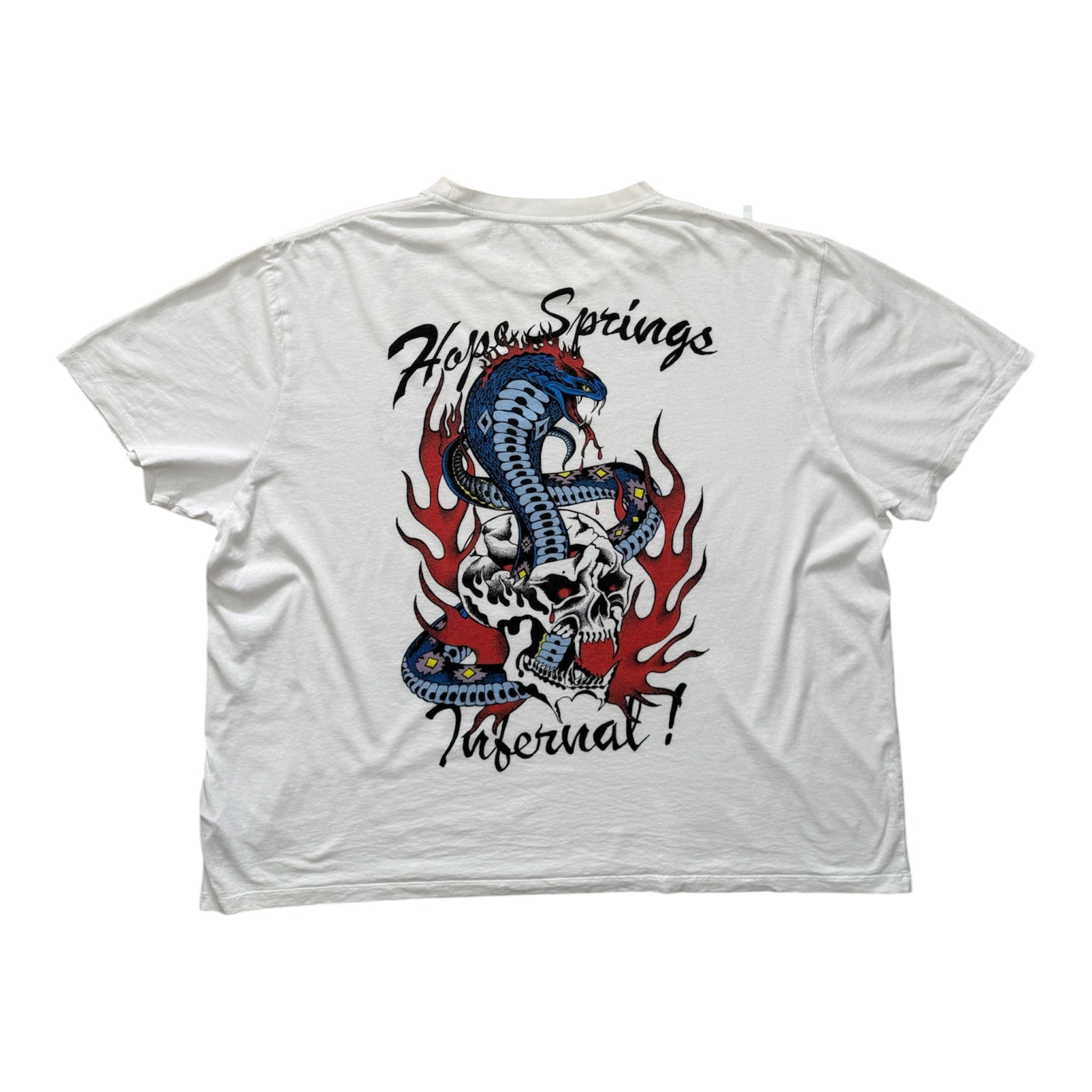 T-Shirt Vintage AllSaints "Hope Springs Infernal" Blanc