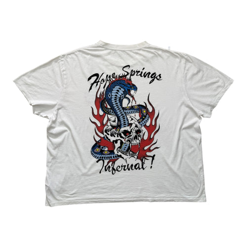 T-Shirt Vintage AllSaints "Hope Springs Infernal" Blanc