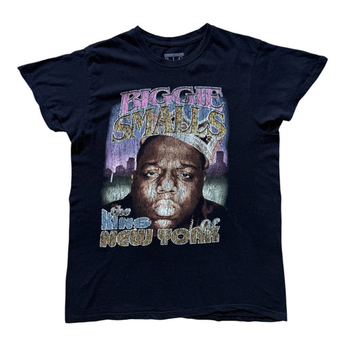 T-Shirt Vintage Biggie Smalls "King of New York" Noir