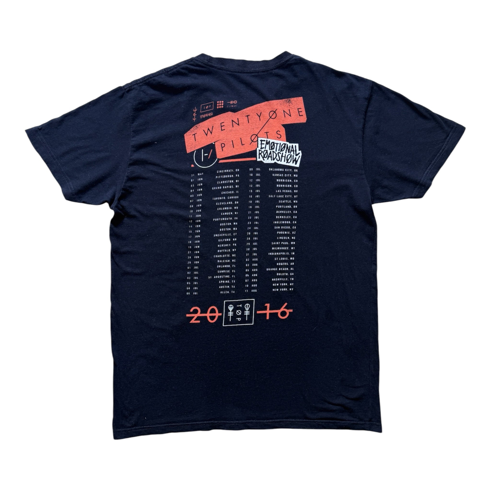 T-Shirt Vintage Elvis Presley x Twenty One Pilots Noir