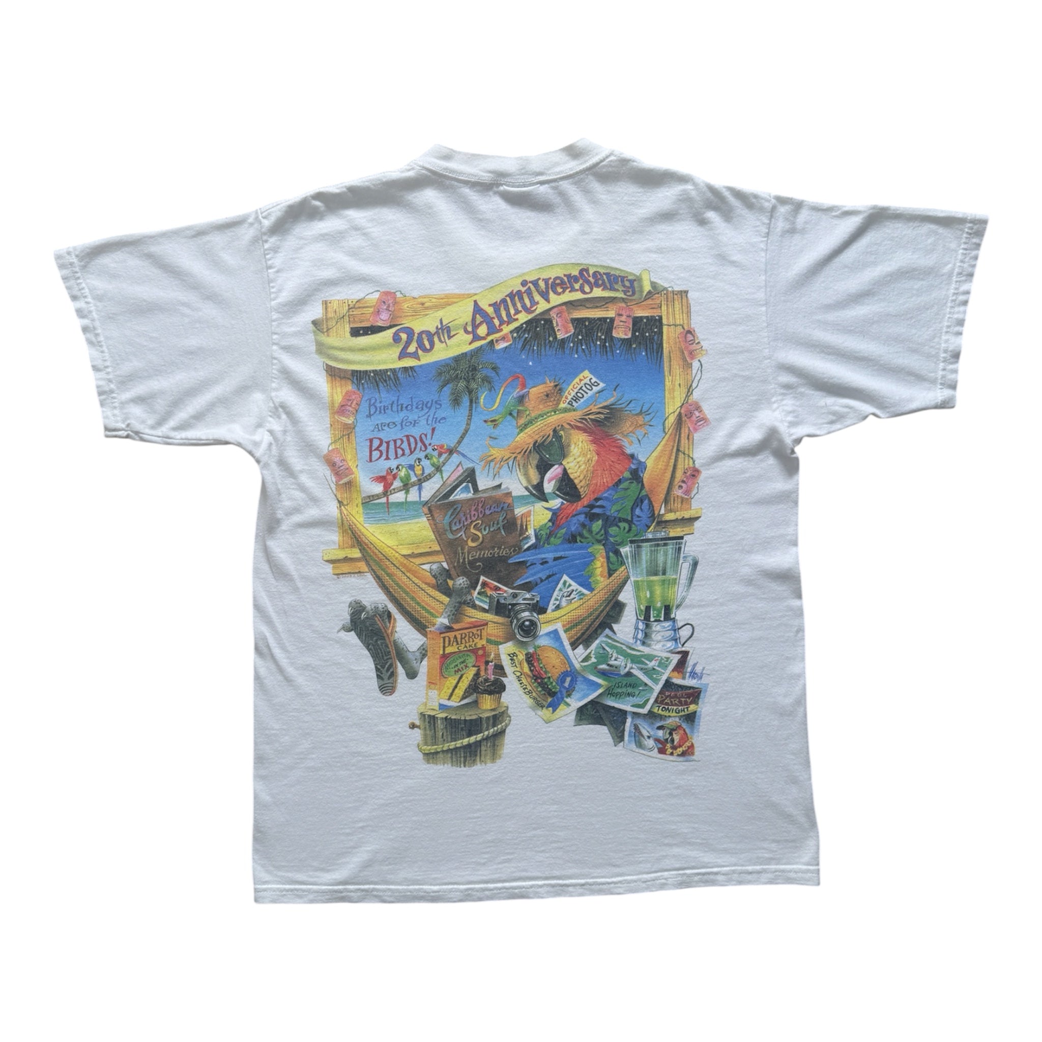 Parrot Cay Cruising Paradise 20th Anniversary Tee — Vintage 1989