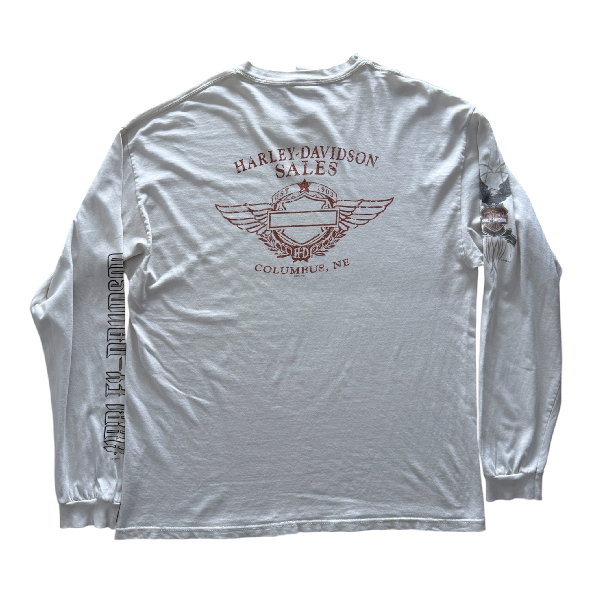 Harley-Davidson Sales Columbus NE Long Sleeve Tee — Officiel Vintage